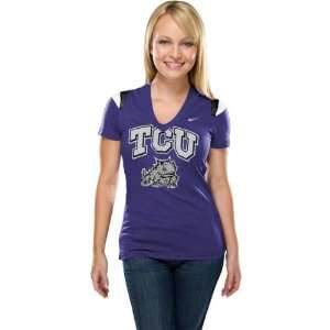  TCU Horned Frogs Womens Purple Nike 2011 Football Replica 