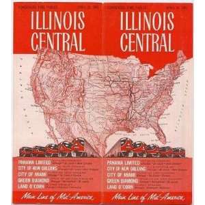  Illinois Central Condensed Time Tables April 1965 