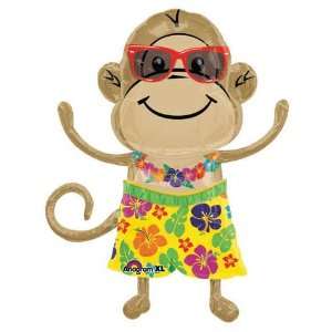  Monkey Luau Boy 33in Balloon Toys & Games