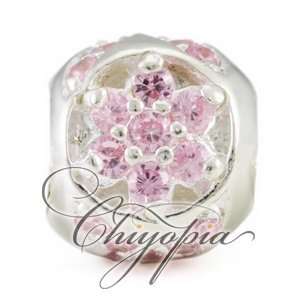   CZ Flower Chiyopia Pandora Chamilia Troll Compatible Beads Jewelry