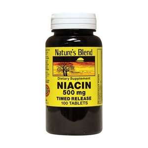  Niacin Timed Release 500 mg 500 mg 100 Tabs by Natures 