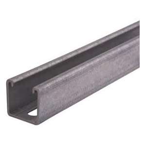  20 Ft Metal Channel P1000t20pg, 12 Gauge, Slotted 