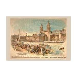 Triumphal Procession Columbia Expo William Deering and Co 20x30 poster