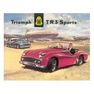  Triumph Tr3 Car tin sign #1218 