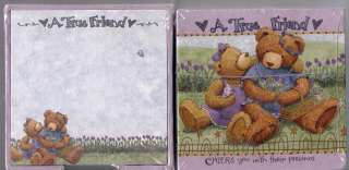 True Friend Teddy Bears Garden Memo Box Stationery Paper Teresa 