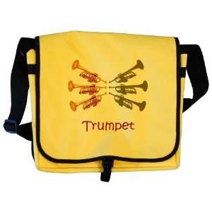  Trumpet Trio Music Messenger Bag by 
