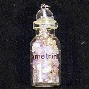  Ametrine Crystals in a Bottle w/ring   1pc. Everything 