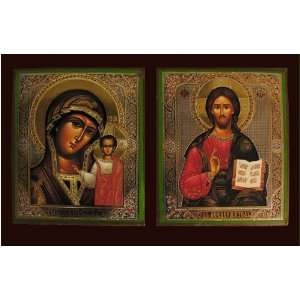   Wedding Icons Christ & Virgin of Kazan, Orthodox Icon 
