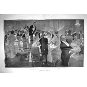   1908 NEW YEAR CELEBRATIONS SAVOY HOTEL AULD LANG SYNE