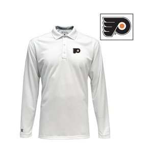   Flyers Victor Long Sleeve Polo Shirt   Philadelphia Flyers White Small