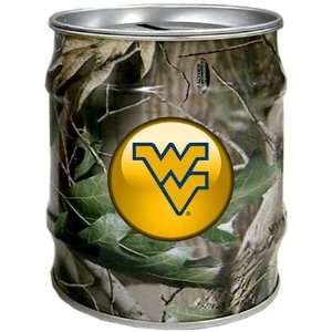  West Virginia Mountaineers WVU NCAA Realtree Tin Bank 