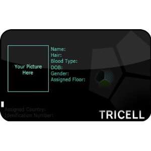  Tricell ID Badge Cosplay Reident Evil