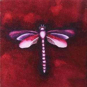  Coral Dragonfly Decorative Tile