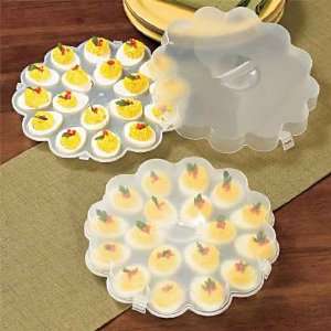  Set Of 2 Deviled Egg Trays ~ NEW in Box 
