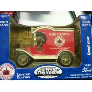  24 SCALE 1912 FORD DIE CAST COIN BANK RED CROWN Toys & Games