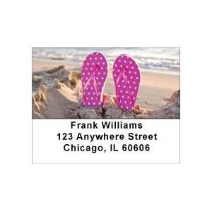  Beach Flip Flops Address Labels