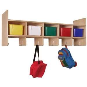    Five Section Wall Mount Coat Lockers with Cubbies