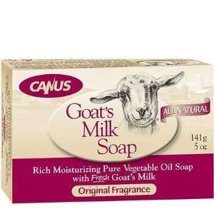 Canus Goats Milk Rich Pure Moisturizing Vegetable Oil Soap, 5 oz, 2 