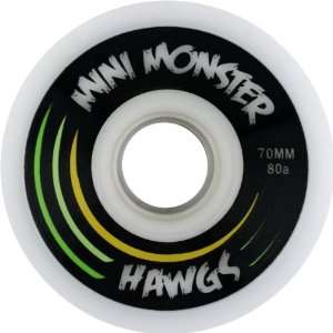  Hawgs Mini Monster 80a 70mm White Skate Wheels