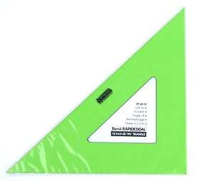 Berol Rapidesign Triangle   Green Tint 45/90   12 NEW  