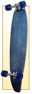 Blue Complete Longboard KICKTAIL Skateboard 71mmWheel  