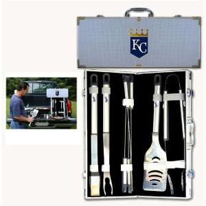  Kansas City Royals MLB Barbeque Utensil Set w/Case (8 Pc 