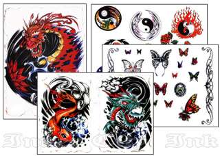 Tattoo Sketch Book Dragons Butterflys Tribal Art Design  