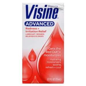  Visine Advanced Redness + Irritation Relief Eye Drops, 0.5 