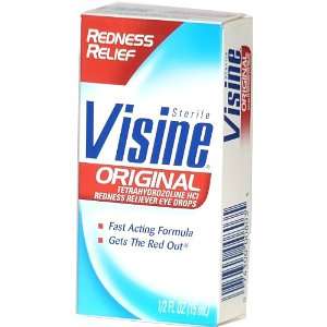 Visine Original Redness Reliever Eye Drops 0.5 oz, 6 pack 