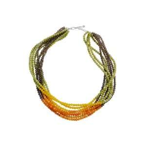  Barse Multiple Strand Color Block Necklace Jewelry