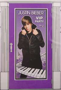 Justin Bieber Plastic VIP Party Door Sign Full Color  