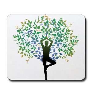  YOGA TREE POSE Sports Mousepad by  Office 