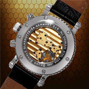 Authentic Bruno Sohnle Minos Luxury German Made Chronograph Mens 