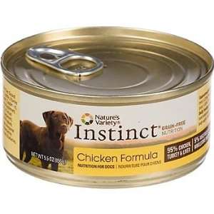 Natures Variety Instinct Grain Free Chicken Canned Dog Food, 5.5 oz 