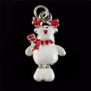  25mm Silver tone Reindeer Charm Arts, Crafts & Sewing
