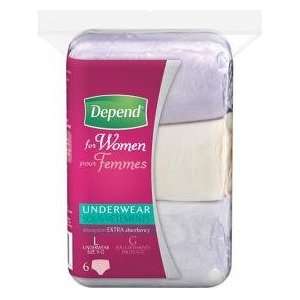 Depend for Women Colors & Prints Extra Absorbency Underwear Large 3x6