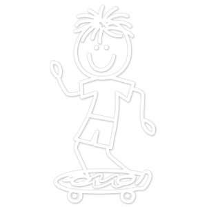  Me & My Peeps Family Auto Decal 3x4.25 Skateboar Arts 