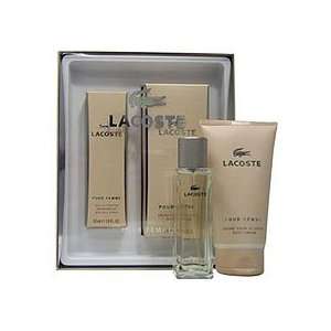  LACOSTE POUR FEMME Perfume. 2 PC. GIFT SET ( EAU DE PARFUM 