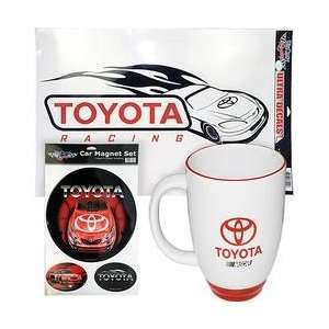   Toyota Racing 11 x 17 Decal, Fan Magnet, & Coffee Mug Set   TOYOTA