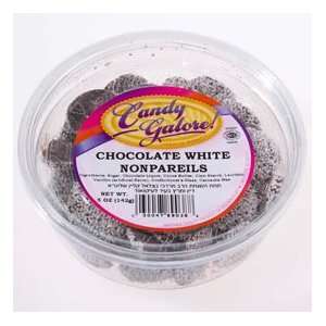  Chocolate White Non Pareils By Candy Galore Case of 12 x 5 