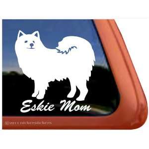  Eskie Mom American Eskimo Dog Vinyl Window Decal Sticker 