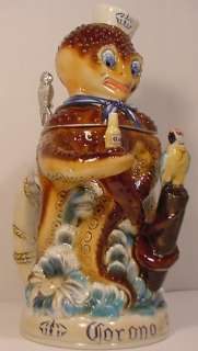 1999 CORONA Figural OCTOPUS By Tradex Character Stein  