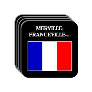 France   MERVILLE FRANCEVILLE PLAGE Set of 4 Mini Mousepad Coasters