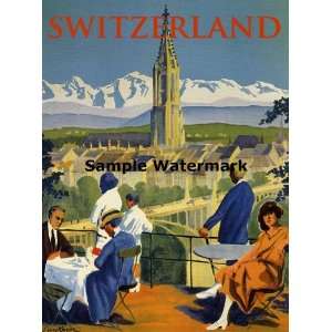 Switzerland Swiss Zurich Geneva Western Europe Travel Tourism 12 X 16 