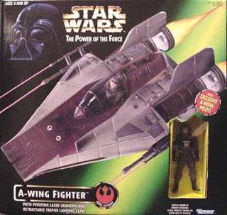 STAR WARS POTF2 A WING FIGHTER WITH EXCLUSIVE PILOT SEALED  