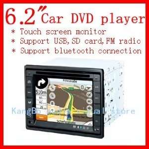 com 6.2 inch HD digital LCD touch screen car DVD player,6.2 inch car 