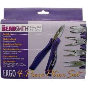  BeadSmith Purple ERGO 4pc Plier Set