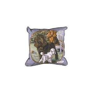  Poodle Dog Animal Decorative Throw Pillow 17 x 17