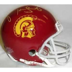 Matt Leinart USC Trojans Autographed Riddell Mini Helmet 