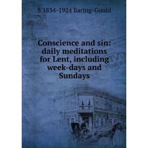Conscience and sin daily meditations for Lent, including week days 
